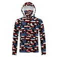 thumbnail image 7 of YUGYXL Women's Camo Sun Protection Hoodie With Mask UPF 50 Lightweight Summer Fishing Shirts Beach Rash Guard Plus Size Multicolor XXL, 7 of 7