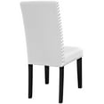 thumbnail image 4 of Modway Parcel Dining Side Chair Vinyl Set of 2 in White, 4 of 5