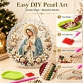 thumbnail image 5 of DIY Mary Praying Diamond Painting Suncatcher Hanging Ornament Kit, Pearl Round Acrylic Sun Catcher, Diamond Art Decor for Christian Religious Christmas Home Display 20X20cm, 5 of 5