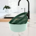 thumbnail image 5 of Factory Food Grade Double Drainage Basket, Plastic Sink Filter Basket, Vegetable Fruit Storage Basket Set, Kitchen Multi Functional Double Layer Strainer Bowl With Handles For Washing & Draining, 5 of 6