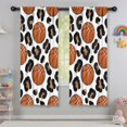thumbnail image 5 of Blackout Kids Curtains,White Leopard Basketballs Pattern Childrens Insulated Curtains Set Of 2,Bedroom Essentials,Toddler Room Decor 42"x63", 5 of 5