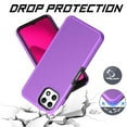 thumbnail image 6 of Xpression Phone Case For TCL K33 5G Dual Layer Slim & Tough Hybrid Shockproof Heavy Duty TPU Matte with Textured Rugged Shell Protection Cover, Purple, 6 of 9