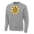 thumbnail image 2 of Men's Antigua Heather Gray Boston Bruins Victory Tall Pullover Sweatshirt, 2 of 3