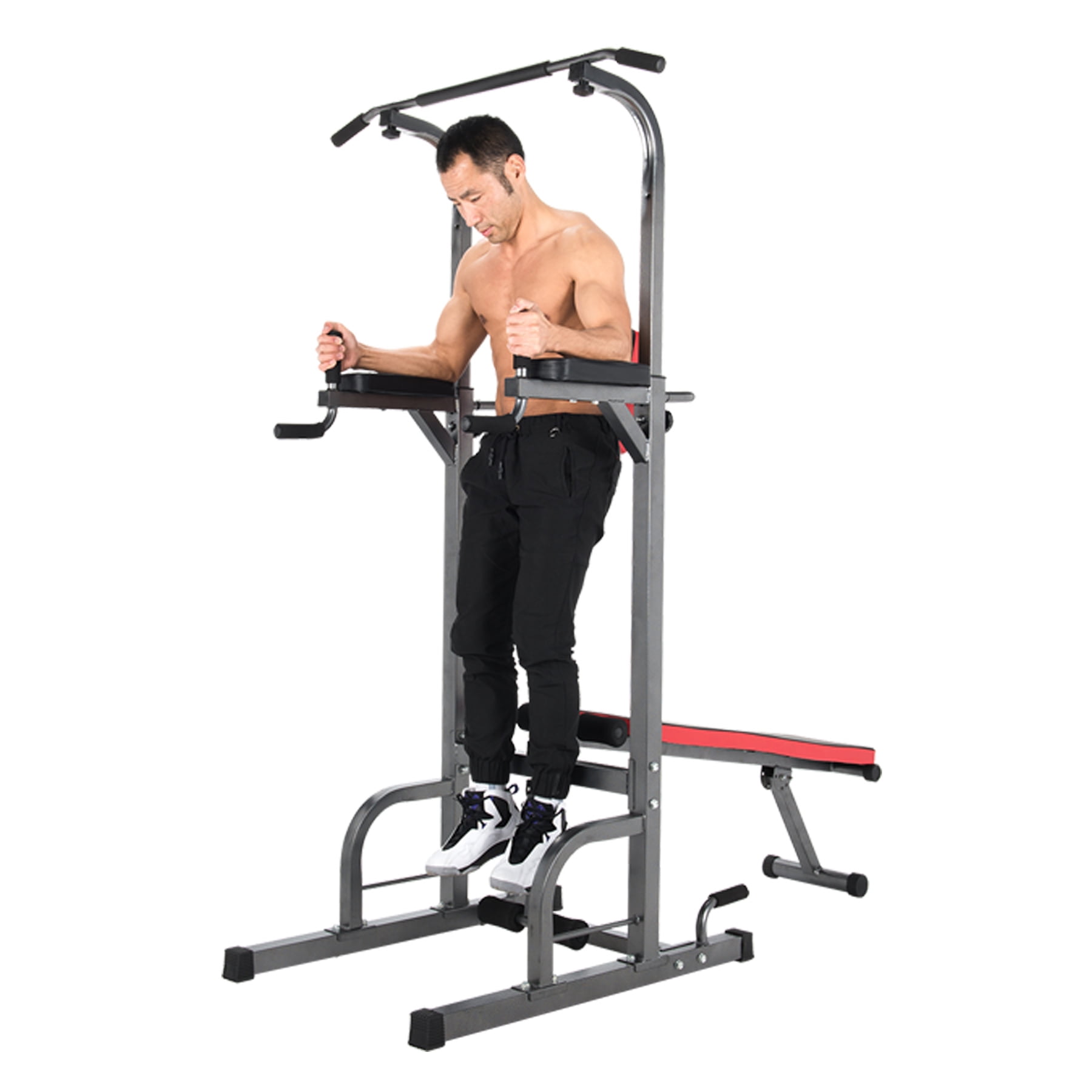 Pliant Chin Up Banc Bar Home Fitness énergie Tour Trempette Station Assis/Pull/PRESSE 