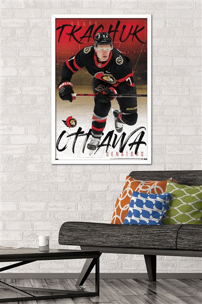 NHL Ottawa Senators - Brady Tkachuk 21 Wall Poster, 22.375" x 34", Framed