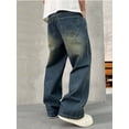 thumbnail image 2 of COLORWINGS Men’s Baggy Wishkar Light Wash Denim Jeans – Relaxed Fit Casual Wear Pants, 2 of 4
