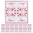 thumbnail image 1 of KAKOWELY 20 servilletas de papel para San Valentín con estampado de amor, desechables, para bebidas, almuerzos y cenas, para celebraciones de aniversario de boda., 1 of 5