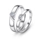 thumbnail image 1 of 2 Anillos 925 plata，Para Parejas Conjunto Promesa Ajustable Enamorados, 1 of 5