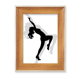 thumbnail image 1 of Caliente mujer hermosa silueta bailando Escritorio Marco de fotos de madera Pantalla Imagen Arte Pintura Múltiples conjuntos, 1 of 4
