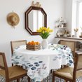 thumbnail image 3 of Green Blue Eucalyptus Leaves Table Cloth Waterproof Tablecloths, Summer Botanical Weeping Tablecloth Dining Table Cover for Kitchen Party Tabletop Outdoor, Square Tablecloth 54x54 Inch, 3 of 9