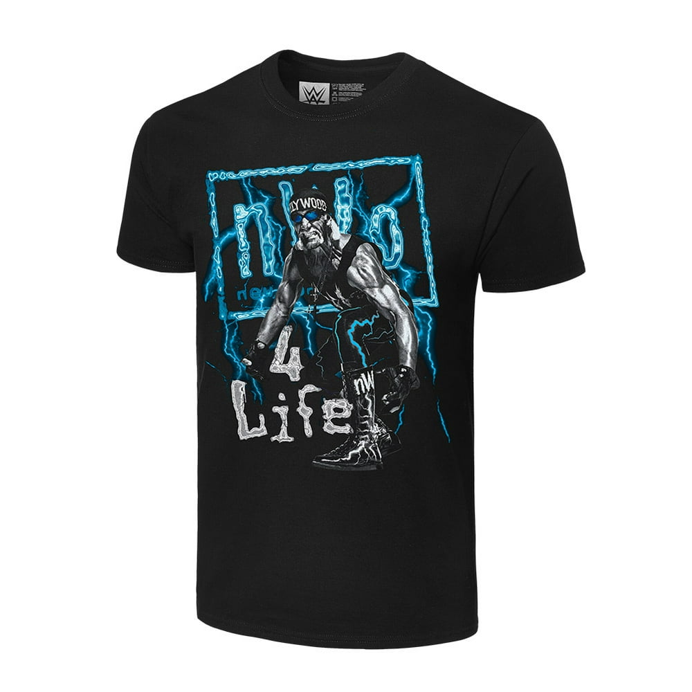 Official WWE Authentic Hulk Hogan "nWo 4 Life" TShirt Black Small