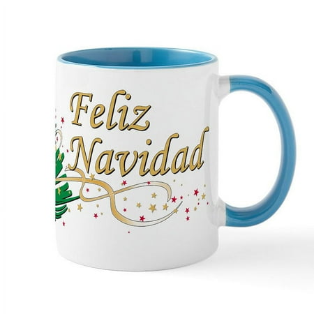 

CafePress - Feliz Navidad Mug - 11 oz Ceramic Mug - Novelty Coffee Tea Cup