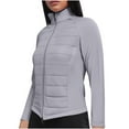 thumbnail image 2 of Ounisa Womens Lightweight Full Zip Running Track Jacket Workout Slim Fit Yoga Sportwear with Thumb Holes, 2 of 6