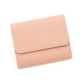 thumbnail image 2 of Stylago Women's Triple Fold Wallet with ID Window Leather Credit Card Holder Ladies Thin Button Purses for Work Travel Pink, 2 of 6