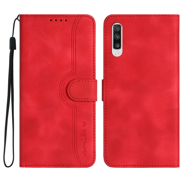 Compatible with Samsung Galaxy A70/ A70S Case Premium PU Leather Wallet with Built-in Magnet Cover