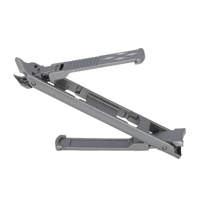 Stainless Steel Double Ended Nail Clipper Foldable Portable Toenail Clipper for Home Travel