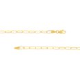 thumbnail image 3 of 14K Yellow Gold Men & Women's 20" 3.0mm Whisper Paper Clip Chain Necklace, 3 of 4