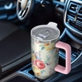thumbnail image 6 of OBREWU Pioneer Flower Tumbler with Handle and Lid,Pioneer Flower 40oz Double Wall Vacuum Insulated Tumbler,Cups Gift for Women and Men, 6 of 7