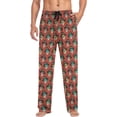 thumbnail image 3 of HPINK-T Pirates Skull Red Pajama Pants for Men PJs Bottoms Sleep Lounge Pants with Pockets, 3 of 7