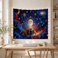 thumbnail image 5 of Framed Cute Animals with Cosmic Luminous Full Moon, Mystical Fantasy for Space Lovers, Galaxy Room Decor, Christmas Gift, Tapestry Wall Hanging for Bedroom and Dorm, 5 of 7