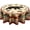 Rustic Bear, variant on Watercolor Fall Tablecloth Round 60 inch - Autumn Leaf Table Cloth Colorful Fallen Maple Leaves Circle Tablecloths Thanksgiving Holiday Table Covers for Home Kitchen Patio