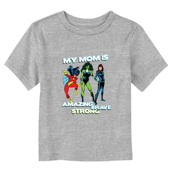 Toddler's Marvel Moms Are Everyday Heroes Graphic Tee Athletic Heather 5T