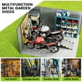 thumbnail image 6 of 2025 New Large Metal Storage Shed, Outdoor Storage Shed, Outdoor Storage Tool Shed with Lockable Doors and Air Vents, Garden Shed for Backyard Garden Patio, 6 of 7