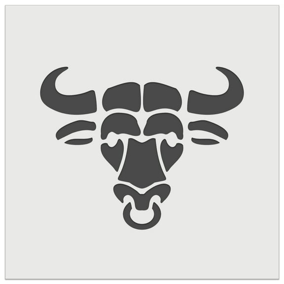 Water Buffalo Ox with Nose Ring DIY Cookie Wall Craft Stencil - 5.5 Inch