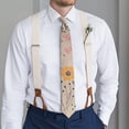 thumbnail image 3 of Watercolor Artistic Floral Tie & Skinny Tie Design: Lightweight and Comfortable, Ideal for Everyday Wear, 3 of 6