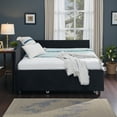 thumbnail image 3 of Tcbosik Full Size Upholstered Daybed with Trundle, Velvet Fabric Sofa Bed for Small Space, Living Room, Guest Room, Bedroom, Black, 3 of 11