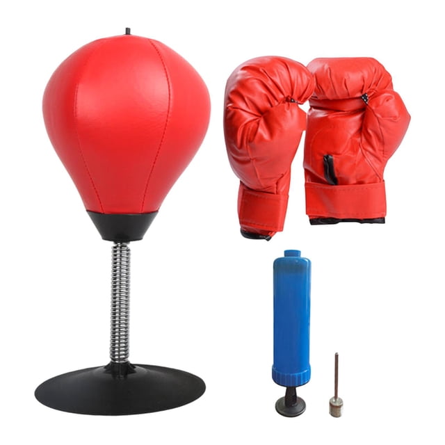 Reacción de boxeo Equipo de bola Bolsillo de boxeo para entrenamiento de gimnasio en casa Adultos Rojo