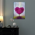 thumbnail image 2 of wall26 - Canvas Wall Art - Red Heart Shaped Tree on Vintage Abstract Background - Gallery Wrap Modern Home Art | Ready to Hang - 16x24 inches, 2 of 3