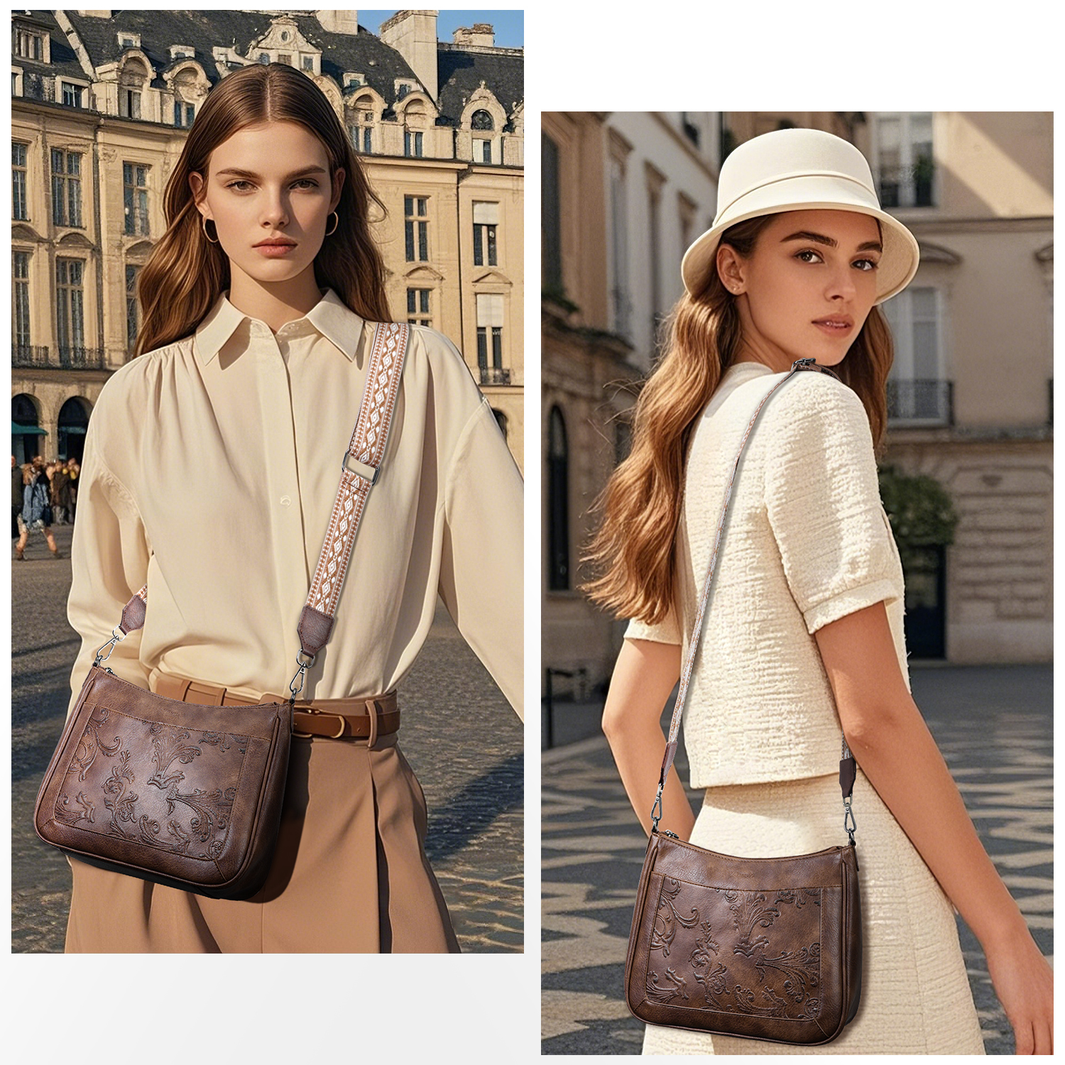 [Mother’s Day Gift Present] APHISON Casual Crossbody Bags for Women, Adjustable Strap Shoulder Bag Travel Bag for Concerts Sports Events Festivals
