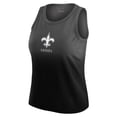 thumbnail image 2 of Women's WEAR by Erin Andrews x Gracie Hunt Black New Orleans Saints Ombre Tank Top, 2 of 4