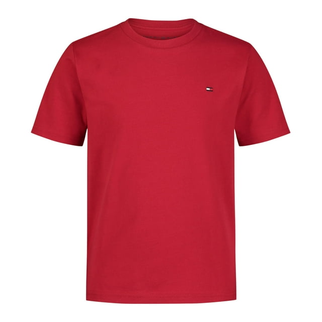 Camiseta Tommy Hilfiger para niños, manga corta, cuello redondo, 18-20 años