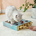 thumbnail image 3 of Juguete de enriquecimiento para gatos, juego interactivo de descanso de garras, 3 en 1, alivio del aburrimiento, juguete para gatos con almohadilla para rascar para gatos, 5 agujeros, 3 of 4
