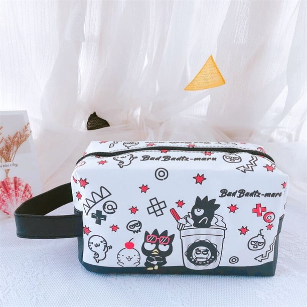 Estuche de cosméticos Kawaii Sanrio Hello Kitty Kuromi Cinnamoroll, Linda caja de almacenamiento de belleza portátil impermeable, bolsa de lavado de viaje para niñas LIUWENJING unisex