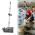 thumbnail image 6 of Fzaqwen Beach Sand Scoop Beach Sand Sifter Heavy Duty with 40cm Wide Basket Crab Scooper Black, 6 of 8