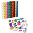 thumbnail image 3 of Preschool Toys Numberblocks With Stickers Linking Math Cubes Number Blocks Counting Toys Snap Cube Math Counters Kids Education Learning Gift Kid Gift, 3 of 3