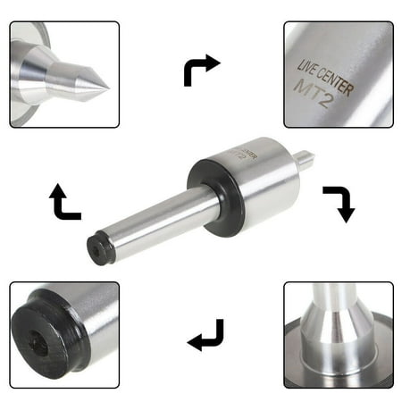 

ALL-CARB MT2 Live Center For CNC Long Spindle Lathe Tool Morse Taper Precision 0.000197
