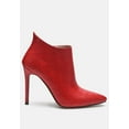 thumbnail image 3 of LOLITA Woven Texture Stiletto Boot in Red, 3 of 7