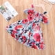 thumbnail image 1 of SDJMa Vestido de princesa con falda de gasa y tirantes de verano para niñas pequeñas, 1 of 8