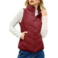 thumbnail image 7 of Rufenpurify Puffer Vest Women Sleeveless Zip Up Outerwear Stand Collar Sleeveless Padded Down Jackets with Pockets, 7 of 7