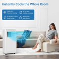 thumbnail image 5 of Wpond 8000 BTU 350 Sq Ft Portable Air Conditioner with Dehumidifier, White, 5 of 7