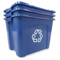 thumbnail image 4 of Rubbermaid Commercial Products FG571473BLUE Stackable Recycling Bin, 14 Gallon, Blue, 4 of 12