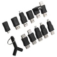 thumbnail image 3 of DEWIN 12Pcs USB2.0 Adapter 3.5mm 2 in 1 Audio Adapter Converter Electronic Accessories, 3 of 14
