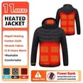 thumbnail image 1 of Chaqueta autocalentada para hombre y mujer, chaleco con calefacción USB, abrigo cálido para caza, Camping, senderismo, esquí, 2-21 áreas, ropa de invierno, 1 of 4