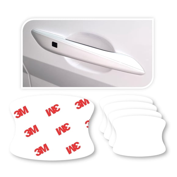 Protector QLim para manija de puerta de coche, 5 unidades, transparente, ajuste universal