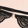 thumbnail image 7 of Women Lace Garter Belt Sexy Bra Garter Belt Panties Socks Suspender Belt Set, 7 of 7