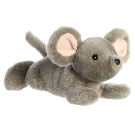 Aurora - Small Gray Mini Flopsie - 8 Missy Mouse - Adorable Stuffed Animal
